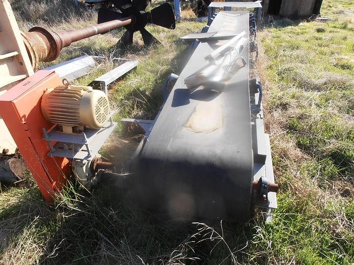Used Feeder, Belt, 24" x 18', Carbon Steel, Rubber Belt, 3 HP, #C740546