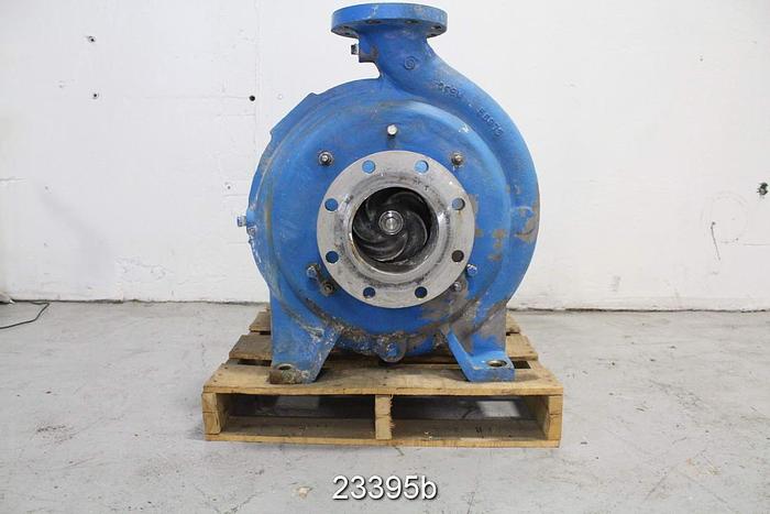Used Goulds 3175 Pump, 3175S, 4X6X18, 5-Vane Impeller, Ss Casing, Ss Impeller, Ss Stuffing Box, Ss Suction Side Plate, Packing #23395