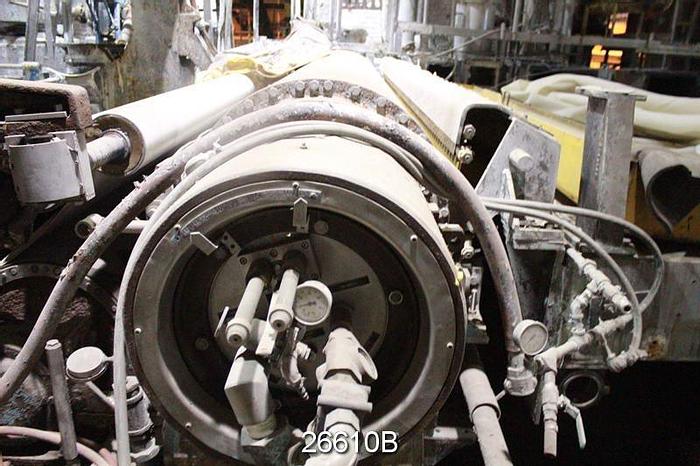 Used Metso  Suction Couch Roll, Bronze, 155" Width, 30" Outer Diameter, 27.24" Inner Diameter #26610