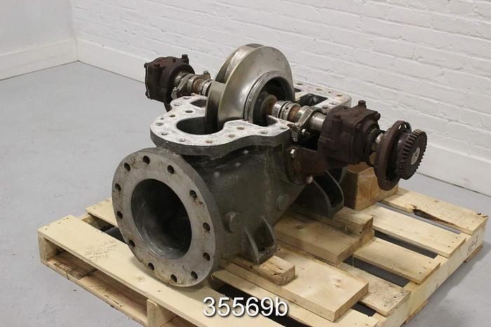 Used Buffalo 8SL Double Suction Pump, 10x8, 7 Vane 14.5" Impeller #35569