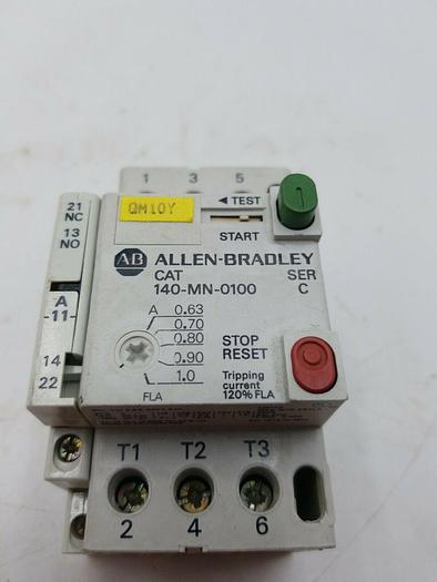 Used Allen Bradley 140-MN-1000 Series C, 140-A11 Ser C