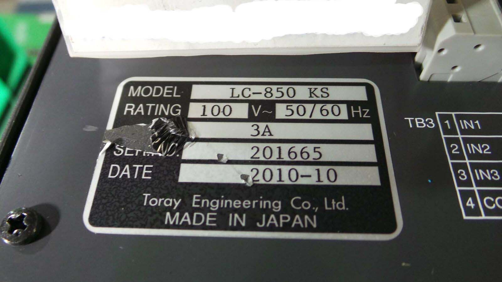 Used Toray Engineering LC-850KS Oxygen Analyzer, LC-850KST3 / Toray