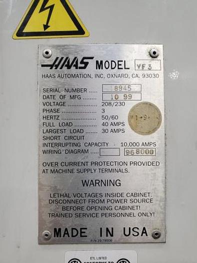 Used 1999 Haas VF-3