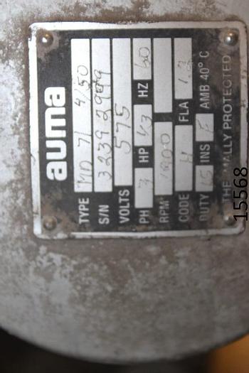 Used Auma GK25.1 Electric Felt Tensioner, 6/1 Ratio #15568