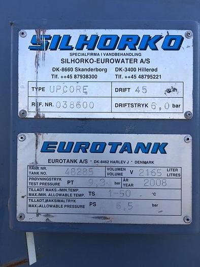 Used Silhorko air injection tank