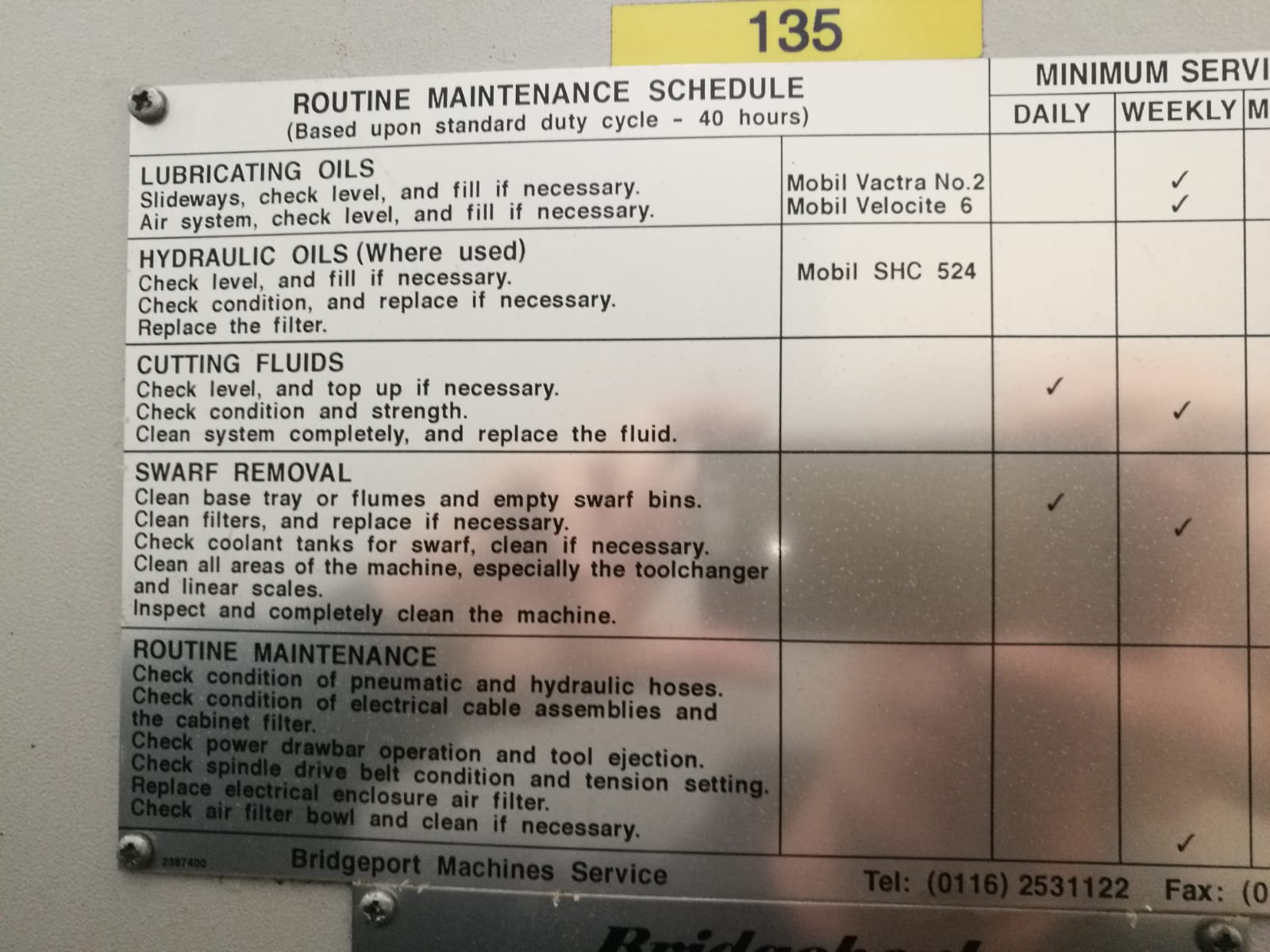 Gebruikt BRIDGEPORT VMC 800 L 30 - 2000