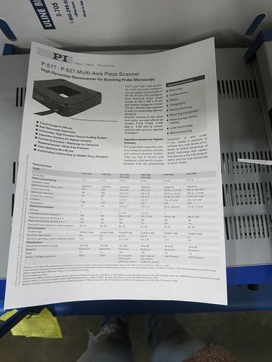 Used PI E500.00X-LVPZT Amplifier + E505.00-PZT Servo (E509.C2A, E661K005, P-527.2CL)