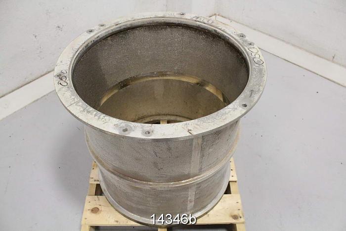 Used Black Clawson 24P Pressure Screen Basket, .050" Holes #14346