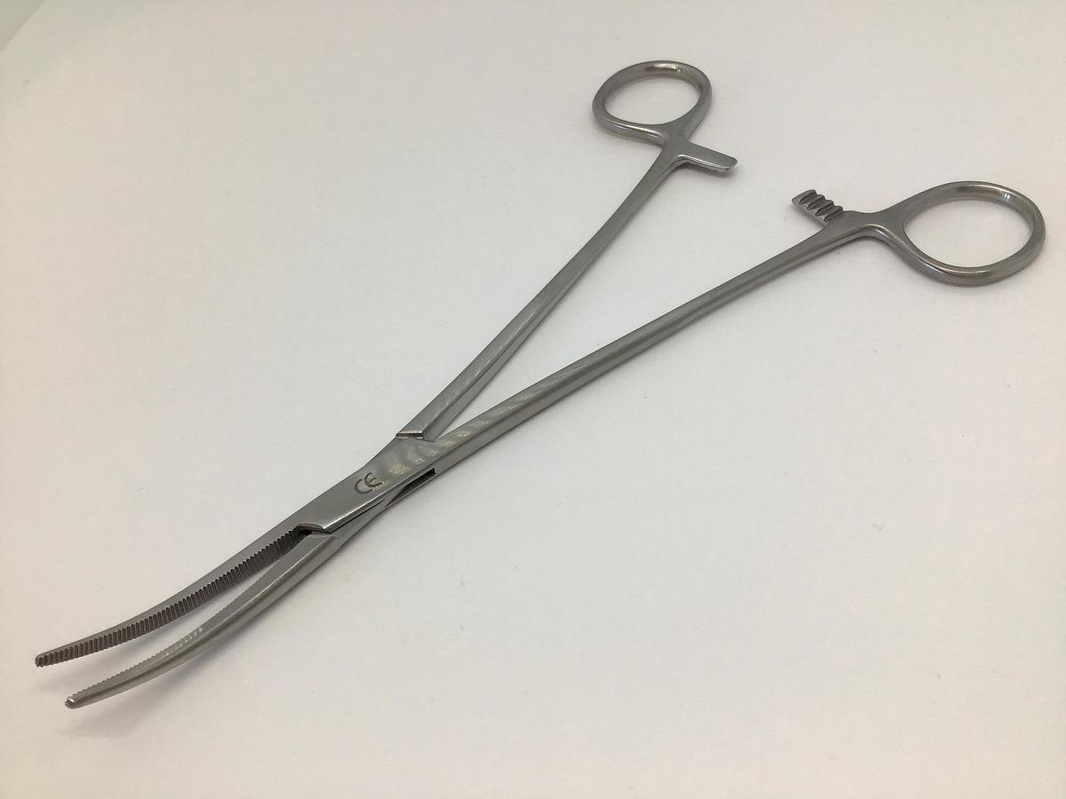 Heiss Forcep Curved 200mm