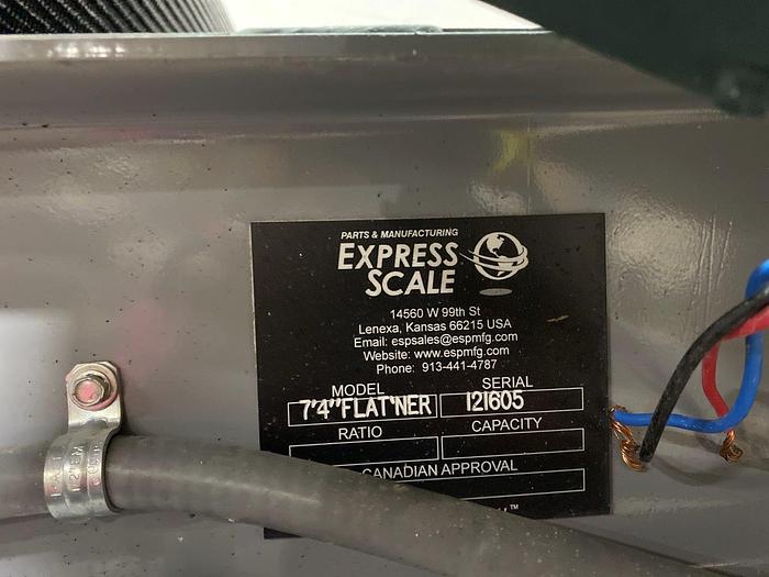 Used Express Scale 7′ 4″ Pouch/Bag Flattener