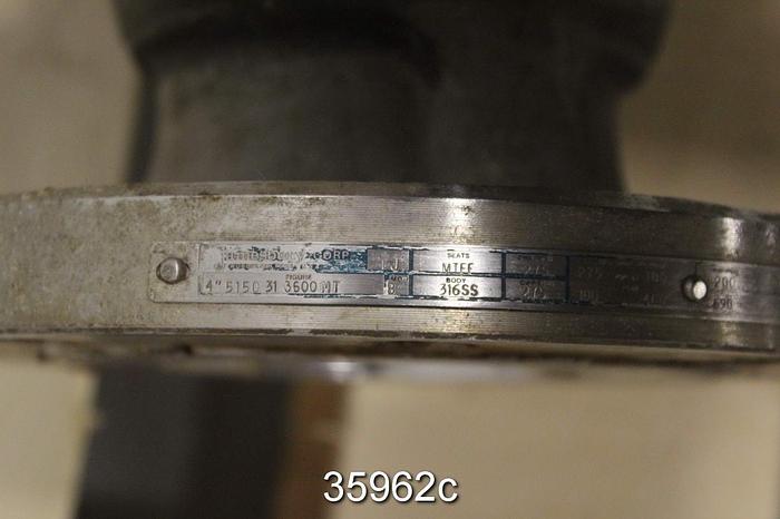 Used Neles Jamesbury 4" Ball Control Valve, 4 5150 31 3600 MT #35962