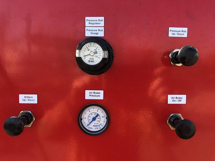 Used 60" ROSENTHAL DUPLEX SLITTER REWINDER 18" REWIND DIAMETERS MFG. 2016