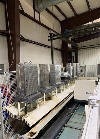 Used 2002 Makino A88E CNC 4-Axis 8 Pallet Horizontal Maching Center