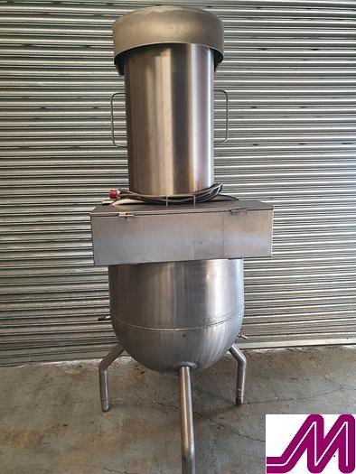 Used APV  60 Gallon Jacketed Hemispherical Pan with Contra Rotating Agitator