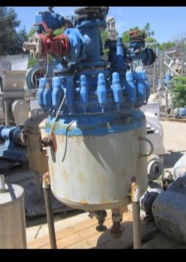 Used Reactor, 50 Gallon, Glass Lined, 150 PSI, Jkt, Pfaudler, #S738230