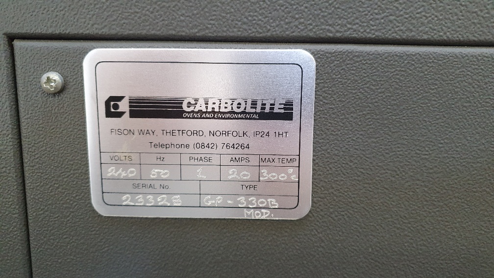 Used Carolite Oven