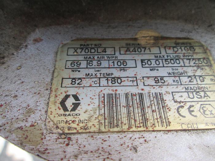 Used Graco Xtreme X70 Air-powered Airless Paint Spray Unit