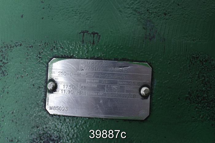 Used Hub City Gear Box, Size 210-D-M-5-A-1, Storeroom Spare #39887