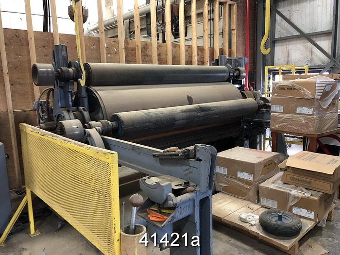 Used Manchester Machine Horizontal Track Reel, 112 Drum Face, 36" Diameter #41421