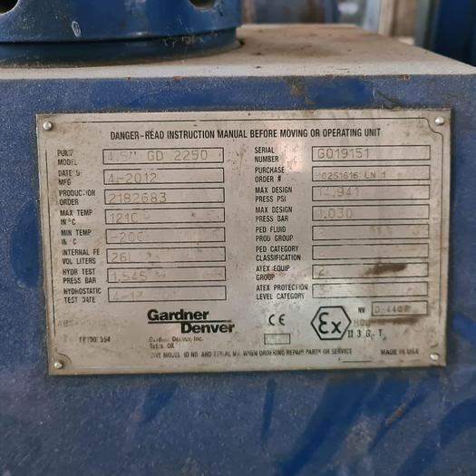 Used 2014 Gardener Denver GD-2250