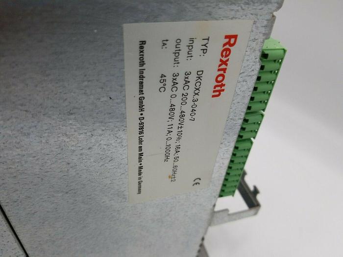 Used Rexroth DKCXX.3-040-7 Ecodrive Servo Drive. DKC01.3-040-7-FW UPS RED SAME DAY!