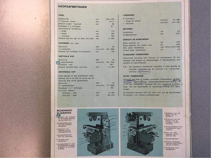 Gebruikt Fexac UE freesmachine