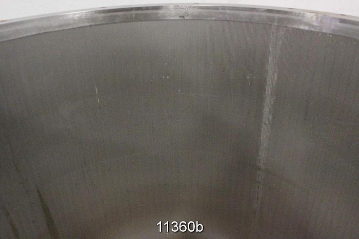 Used Beloit M44 Pressure Screen Basket, .062",  Profiled, With Holes Drilled Conically On The Outside Of Basket.  P/N D62-122160-5 #11360