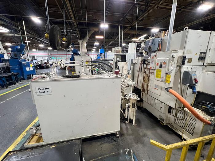 Used OKUMA & HOWE 2SP-25H TWIN SPINDLE TWIN TURRET CNC LATHE