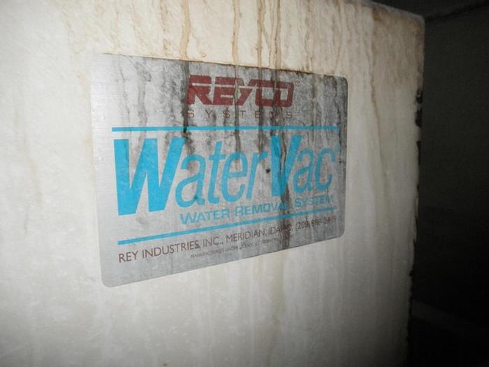Used Water Removal System, Reyco, SuperVac, 5 HP, 12"/10" #C741727