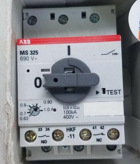 Used ABB MS325,,,16A Manual Motor Starter 690V