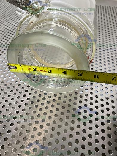 Used Lot of 2 - HEL  1 Liter Triple Wall Jacketed Glass Reactor w/ Valve