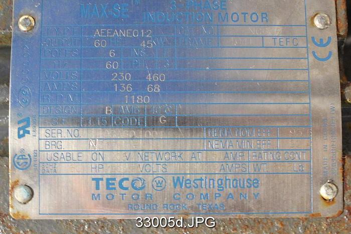 Used Black Clawson 12P Pressure Screen, .010" Slots #33005