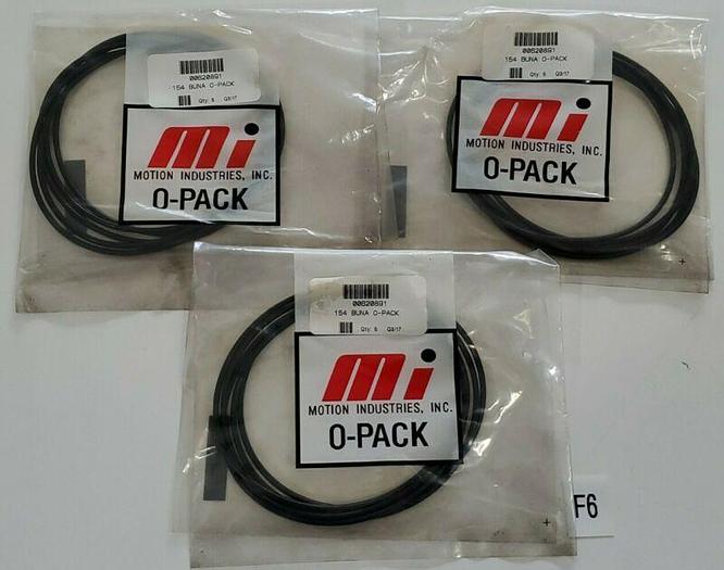 *NEW* LOT OF 3 BAGS (5 Rings/Bag) Motion Industries 154 Buna O-Packs + Warranty!