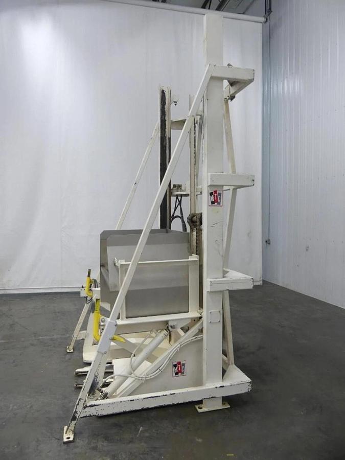 Used 🔥 MTC High Lift Hydraulic (VAT) Tote Bulk Material Dumper Hopper Tipper 2000Lb