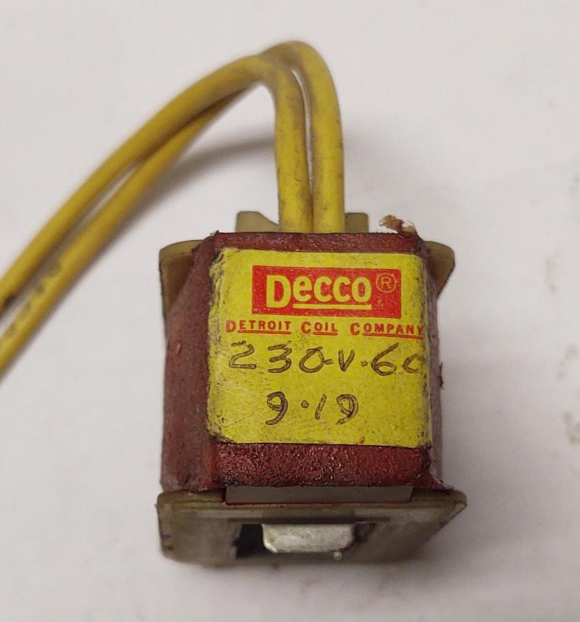 Used DECCO 9-19 230V 60CYC Valve Solenoid Coil Free Shipping
