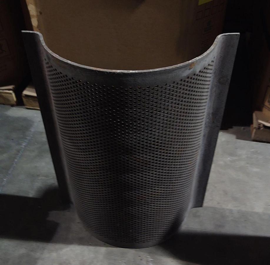 Used 🔥3/8" Hole Granulator Metal Grinder Screen 36"x28"x10"