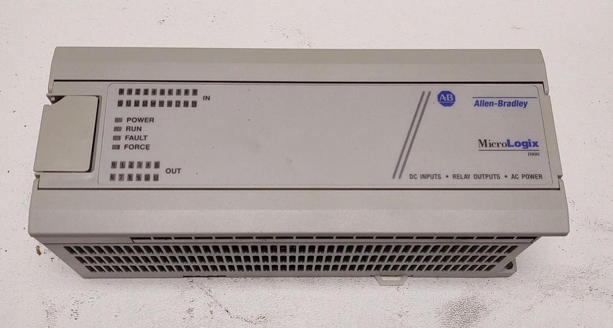 Used MicroLogix 1000, 120VAC, (24VDC), 12Out Relay (Allen Bradley:1761-L32BWA) TESTED