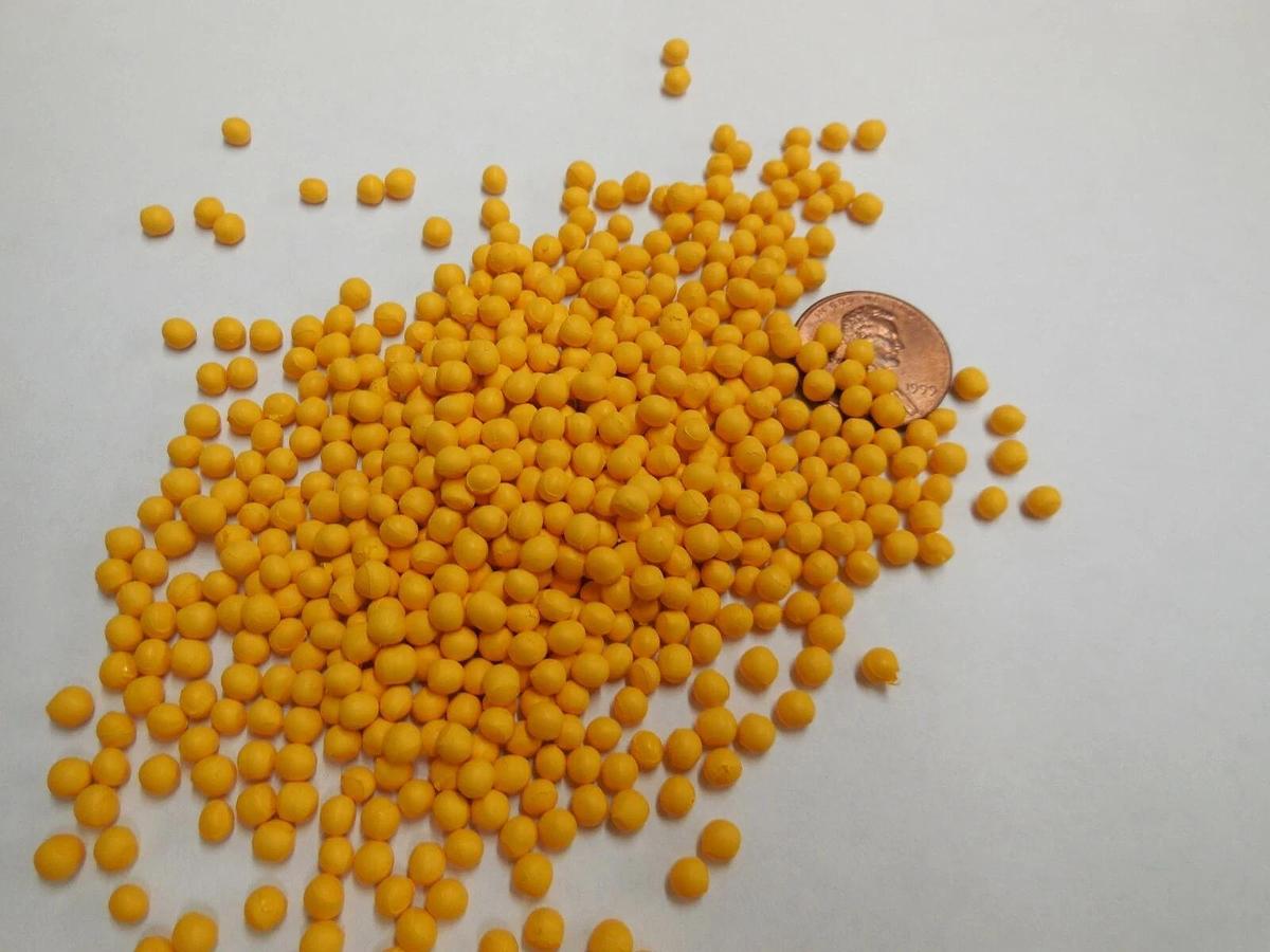 Yellow PE or PP Concentrate Plastic Pellets Resin Material Colorant 5 Lbs.