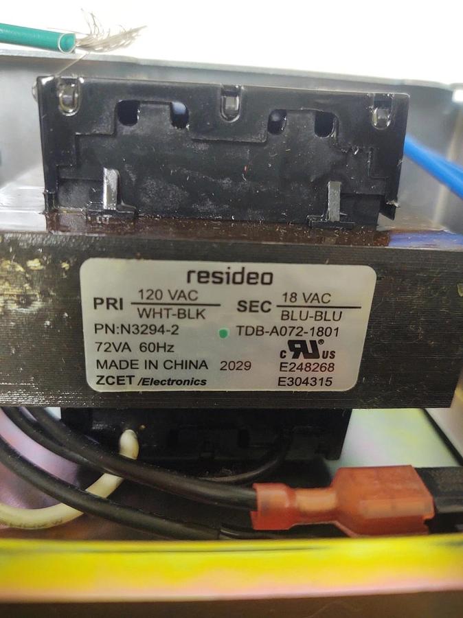 đŸ”¥Resideo N7915V1 Control Circuit Transformer N3294-2 120V 50/60Hz 18V