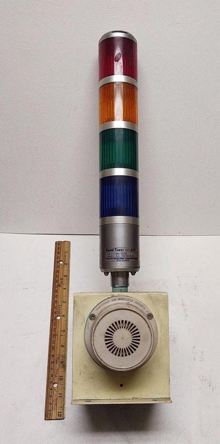 Used SASAKI Alarm Warning Stack Light Industrial Red Green Yellow Blue Signal Tower