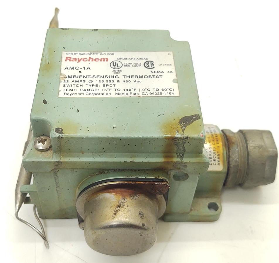 Used 🔥 Raychem  AMC-1A  Ambient- Sensing Thermostat 15-140 Deg F