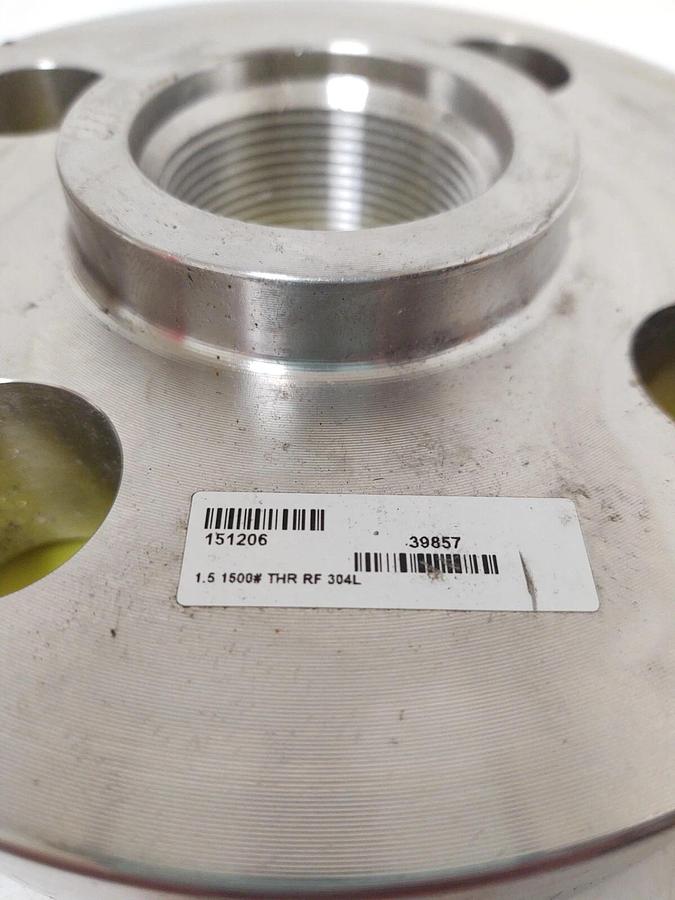 🔥 NOS KERKAU FLANGE 1.5" THREADED 900 1500 B16.5 304L 39857