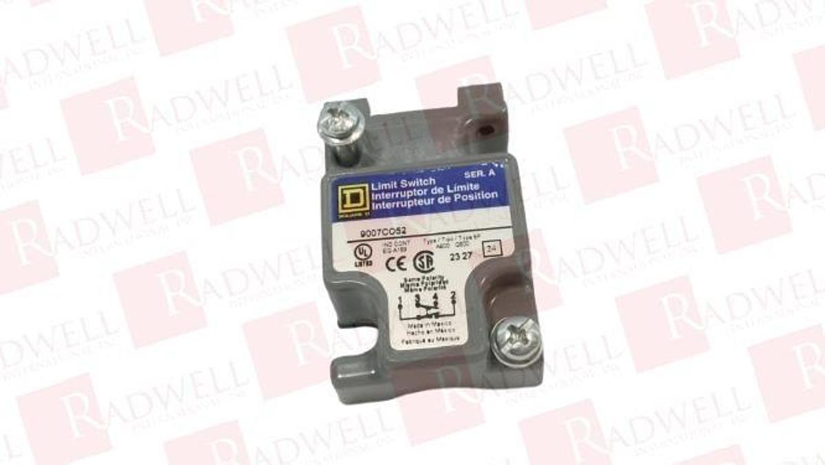 Used 🔥Square D Heavy Duty Limit Switch 9007 C52B2 Type C052 A600 10° Travel