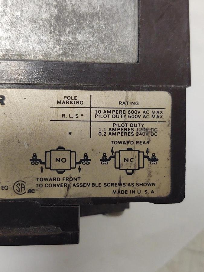 Used 🔥Cutler Hammer D26MB D26MPR D26MPL D26MPS Type M Relay 120V Coil