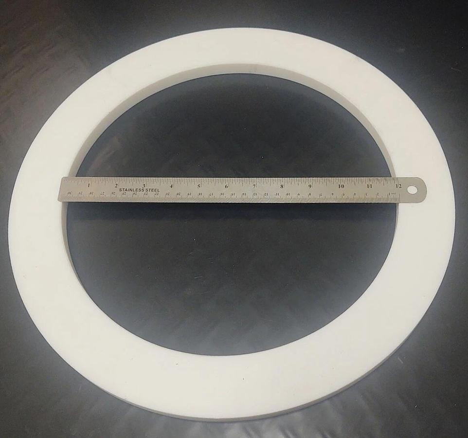 🔥 PTFE 12" - Thick Flange Gasket Approximate ID-12" OD-15.750 Thickness .632"