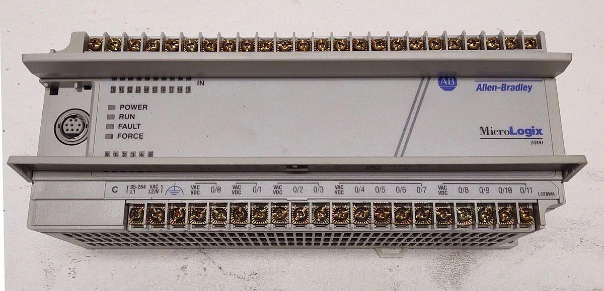 Used MicroLogix 1000, 120VAC, (24VDC), 12Out Relay (Allen Bradley:1761-L32BWA) TESTED