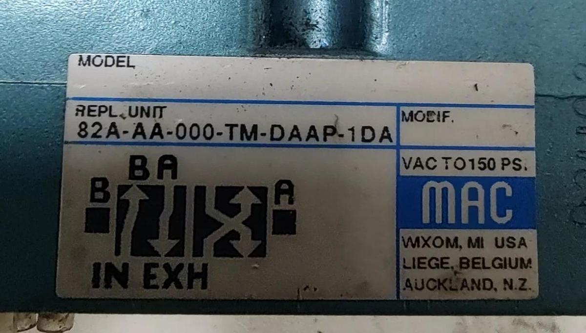 Used 🔥MAC 82A-AA-000-TM-DAAP-1DA 110/120V 150PSI