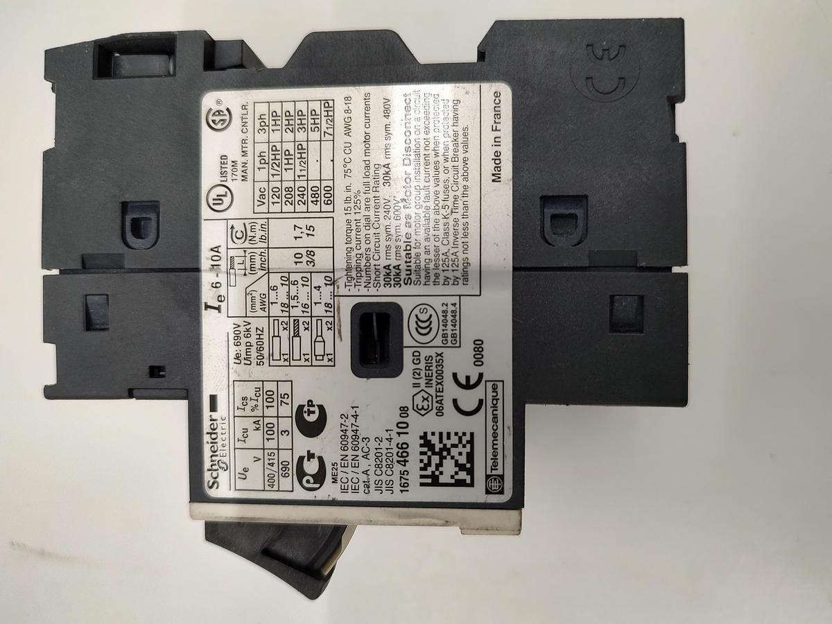 Used Schneider Electric GV2ME14 Contactor