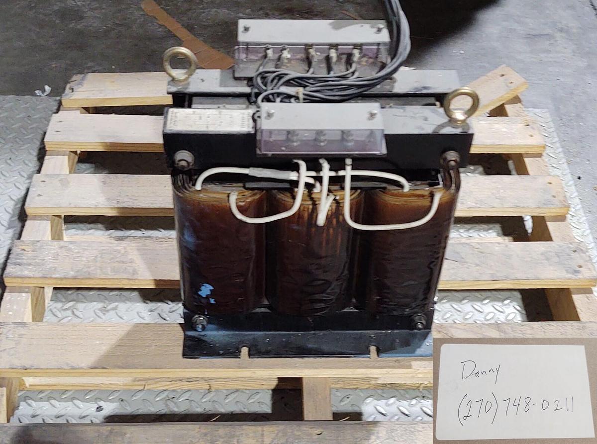 Used Tokyo Seiden 3 Ph Transformer 10 KVA / 480V Primary 200V Secondary Voltage 208V