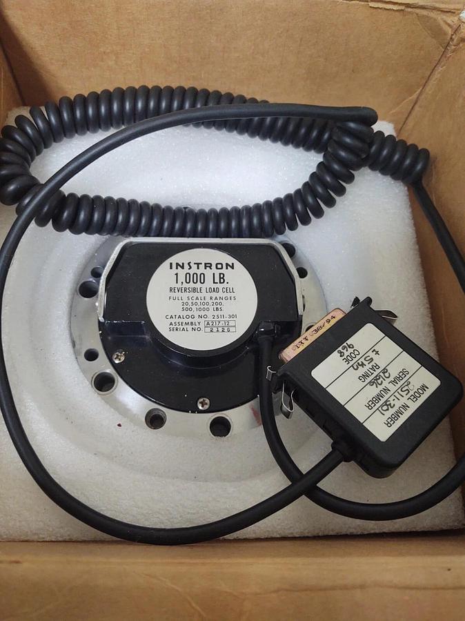 🔥Instron A217-12 1000lb Reversible Load Cell Model 2511-301 Tensile Testing NEW